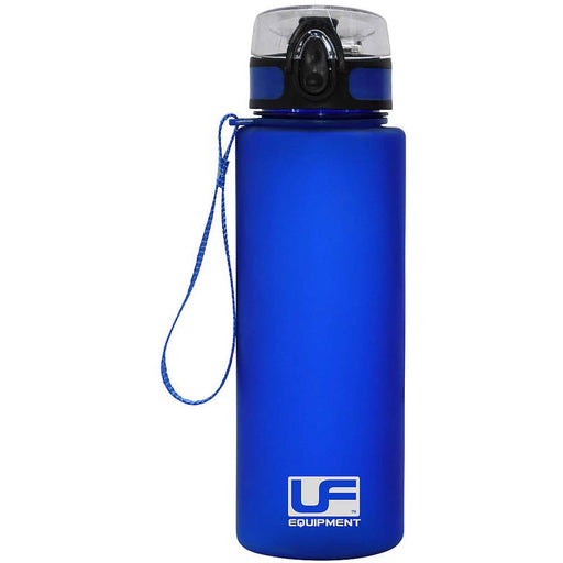 700ml Blue Flip-Up Water Bottle - Food Grade Plastic - Dishwasher Safe Gym Cup