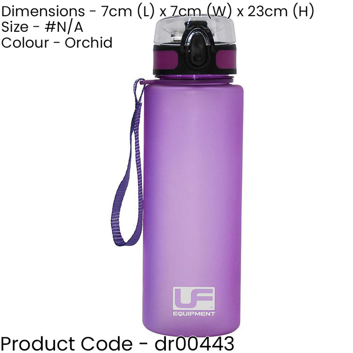 700ml Pink Flip-Up Water Bottle - Food Grade Plastic - Dishwasher Safe Gym Cup