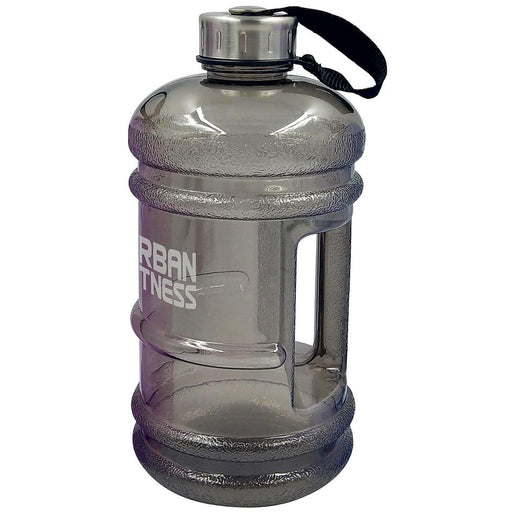 2.2L Large Water Bottle - Gym Keg Barrel - SMOKE Screw Top & Sturdy Handle