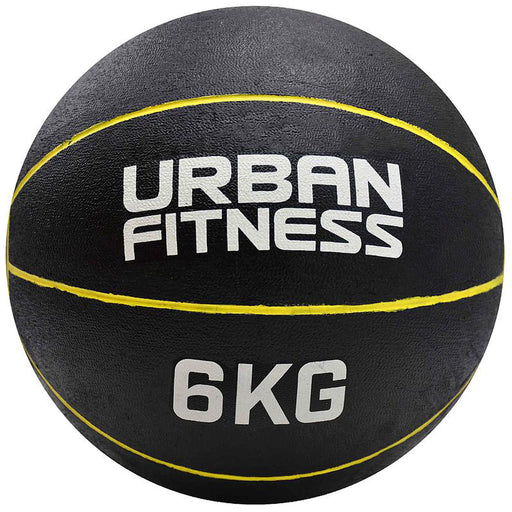 6KG 28.5cm Rubber Medicine Ball - At Home Weight Training Weighted Gym Ball