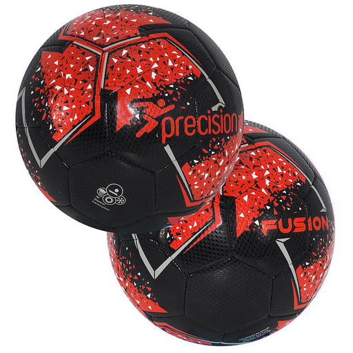 Size 2 Mini Training Football - BLACK/RED At Home Keep Up Control Training Ball