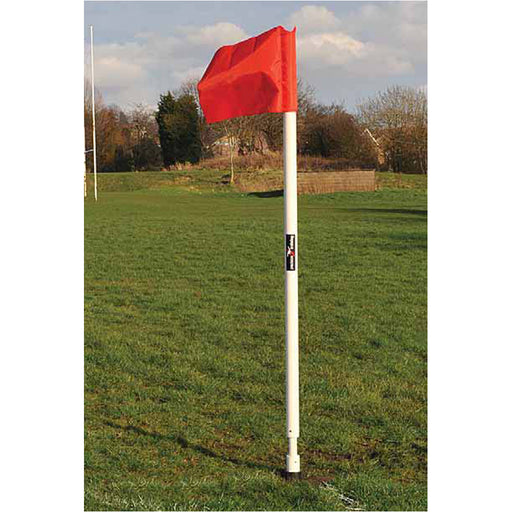 4 PACK 5ft Football Corner Post & Sleeve Set - 50mm All Weather - Flags Not Inc