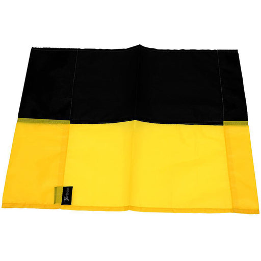 Single All Weather Football Corner Flag - YELLOW & BLACK - Outdoor Polyester