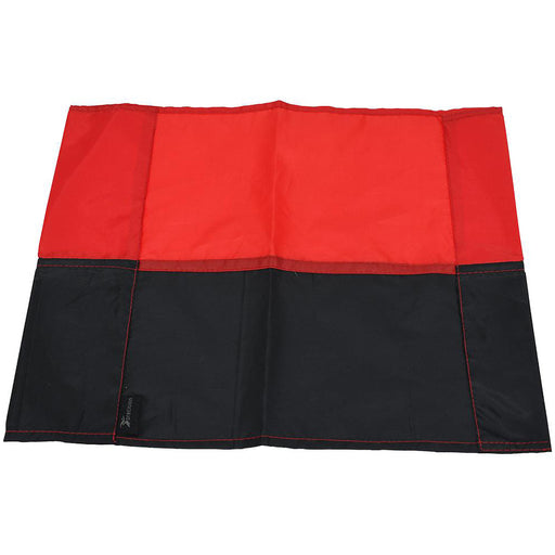 Single All Weather Football Corner Flag - RED & BLACK - Outdoor Polyester