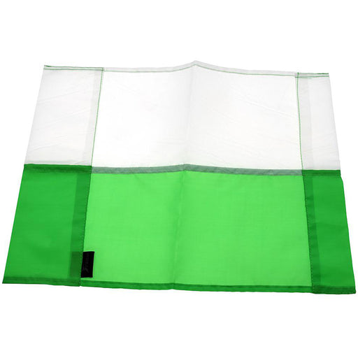 Single All Weather Football Corner Flag - EMERALD GREEN & WHITE - Outdoor Poly