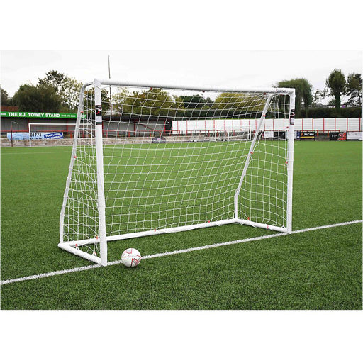 3m x 2m Match Approved Football Goal Posts & Net - All Weather Outdoor Rated