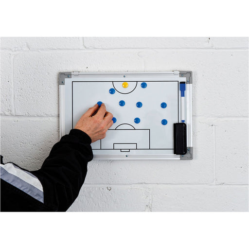 45 x 30cm Magnetic Double Sided Football Tactics Board - Wall Mounted Markers