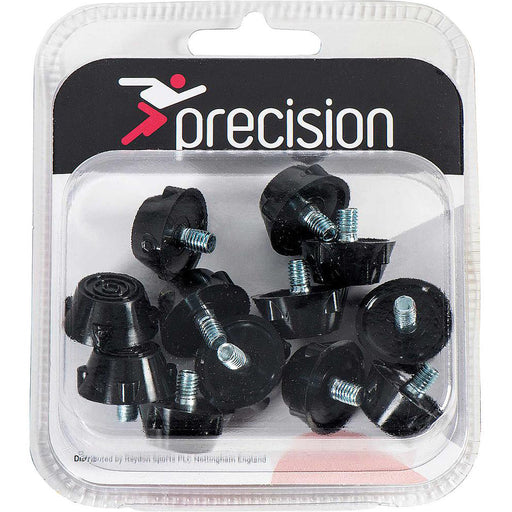 12 PACK Rubber Ultra Flat Safety Football Studs - 12x 10mm Screw-in Hard Ground