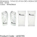 S - Shinguard Sleeves & Shin Pad Insert Set - WHITE - Washable Leg Protection