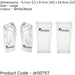 L - Shinguard Sleeves & Shin Pad Insert Set - WHITE - Washable Leg Protection