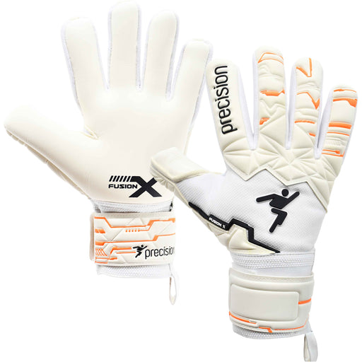 Size 6 Professional JUNIOR Goal Keeping Gloves - Negative Contact WHITE Keeper