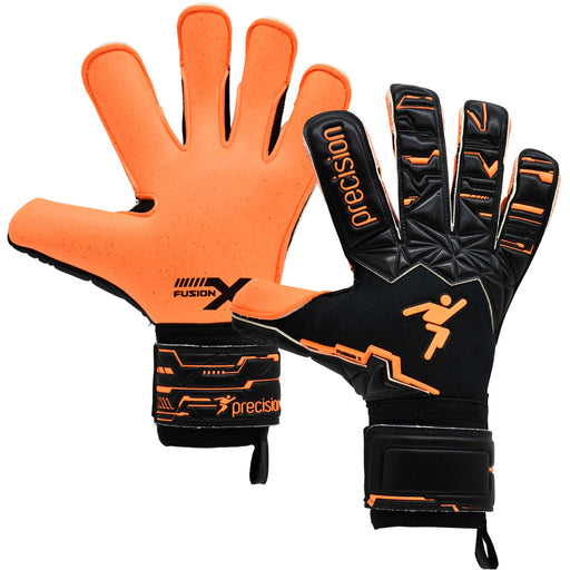 Size 8 Professional ADULT Goal Keeping Gloves - Fusion X Orange Keeper Glove