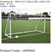 12 x 6 Feet Match Approved Football Goal Posts & Net - All Weather Outdoor Rated