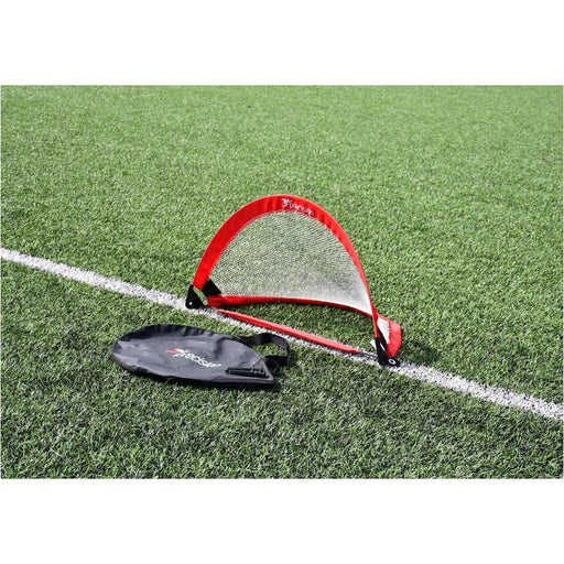 80 x 45cm Pop Up Weighted Football Training Goal / Net - Portable Side Game