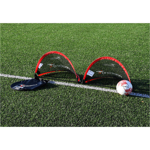 2 PACK - 80 x 45cm Pop Up Football Training Goal / Net - Portable Side Game