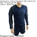 M JUNIOR Long Sleeve Marseille Shirt & Short Set - NAVY/FLUO 26-28" Football Kit