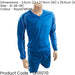 XL ADULT Long Sleeve Marseille Shirt & Short Set BLUE/WHITE 46-48" Football Kit