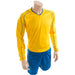 XL ADULT Long Sleeve Marseille Shirt & Short Set YELLOW/BLUE 46-48" Football Kit