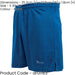 S ADULT Elastic Lightweight Football Training Shorts - Plain ROYAL BLUE 30-32"