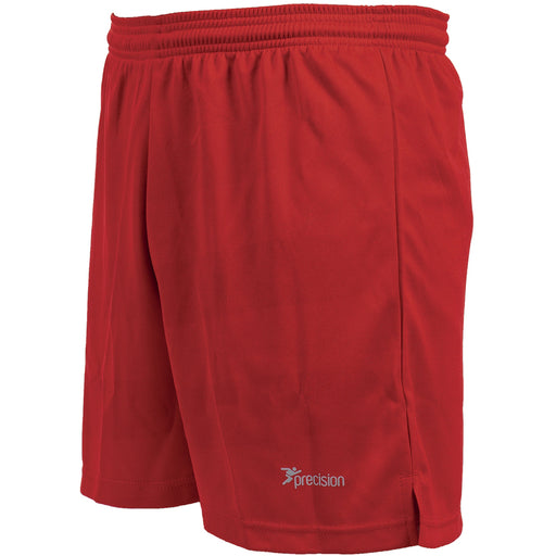 S JUNIOR Elastic Lightweight Football Gym Training Shorts - Plain RED 22-24"