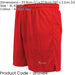 XL ADULT Elastic Lightweight Football Gym Training Shorts - Anfield Red 42-44"