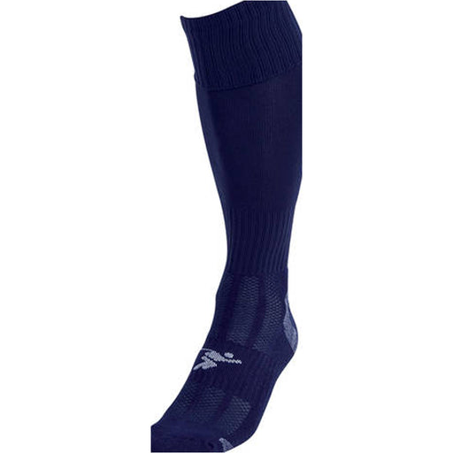 JUNIOR SIZE 12-2 Pro Football Socks - PLAIN NAVY - Ventilated Toe Protection