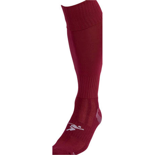 ADULT SIZE 7-11 Pro Football Socks - PLAIN MAROON - Ventilated Toe Protection