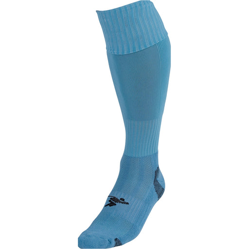 JUNIOR SIZE 8-11 Pro Football Socks - SKY BLUE - Ventilated Toe Protection