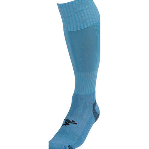 JUNIOR SIZE 12-2 Pro Football Socks - SKY BLUE - Ventilated Toe Protection