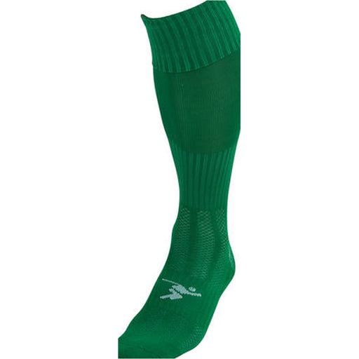 JUNIOR SIZE 12-2 Pro Football Socks - EMERALD GREEN - Ventilated Toe Protection