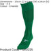 JUNIOR SIZE 3-6 Pro Football Socks - EMERALD GREEN - Ventilated Toe Protection