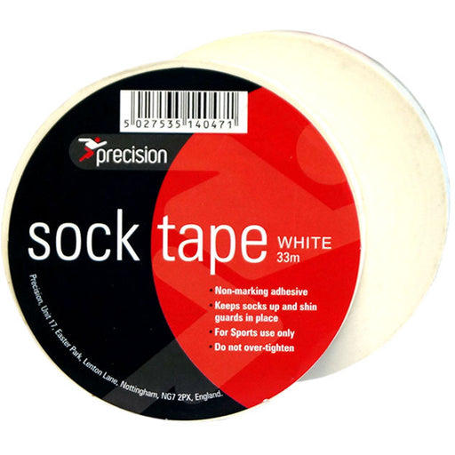 10 PACK - 19mm x 33m WHITE Sock Tape - Football Shin Guard Pads Holder Tape