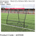 6 x 6.5ft Adjustable Angle Large Football Rebounder - Pitch Training Bounce Net