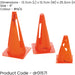 4 PACK 9" Orange Collapsible Sports Traning Cones - Pop-Up Football Pitch Safety