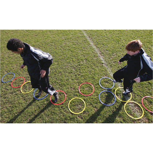 12 PACK Agility Hoop Rings - Football Rugby Speed & Footwork Training Drill