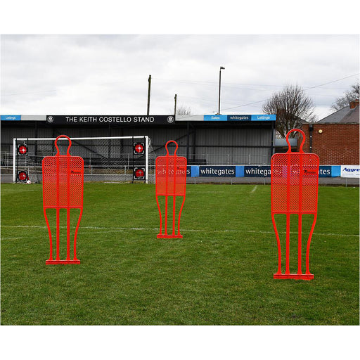 Single 6ft 5 Inch RED Football Mannequin - Set Piece Dummy Defender Training
