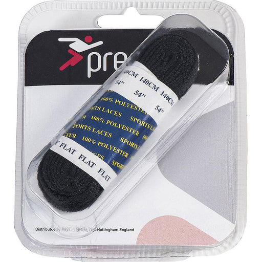 PAIR - 140cm Black Flat Shoe Laces - Sporting Trainer Football Boot Lace 