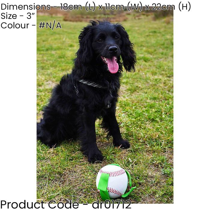 Dog Baseball Ball - Outdoor Pet Throw Chew Toy Indoor & Outdoor Play