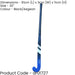 32 Inch Fiberglass Hockey Stick - BLACK/BLUE - Standard Bow Comfort Grip Bat