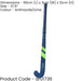 37.5 Inch Carbon Hockey Stick - ANTHRACITE/LIME - Low Bow Comfort Grip Bat