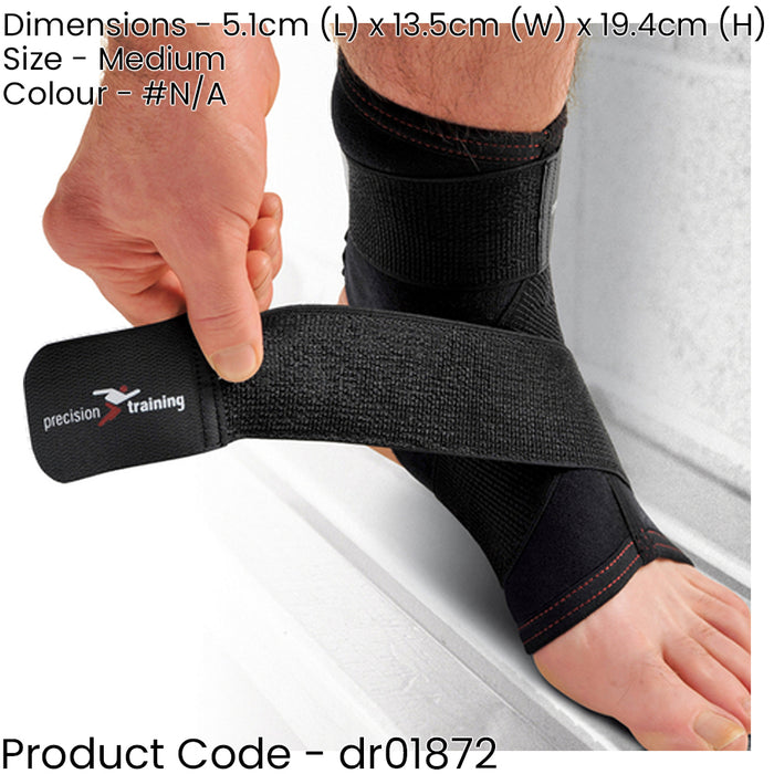 MEDIUM Neoprene Wrap Around Ankle Support Strap Foot Support Sprain Pain Injury