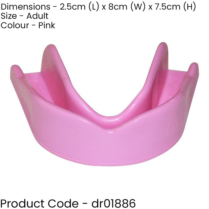 Essential Boil & Bite Mouthguard - ADULT PINK - Latex Free Teeth Protector