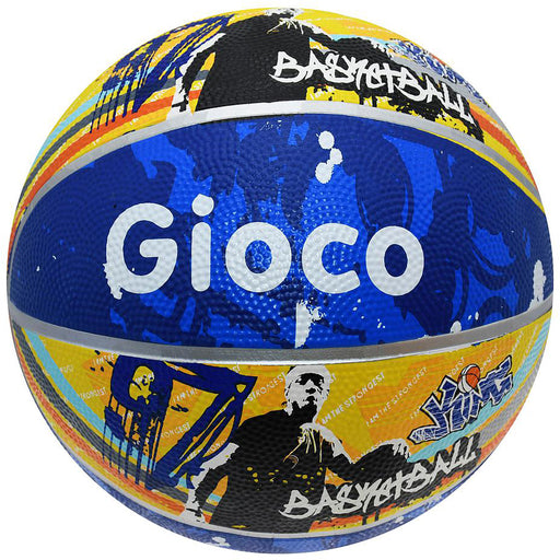SIZE 5 Street Graffiti Rubber Basketball - Indoor & Outdoor Surfaces Playground