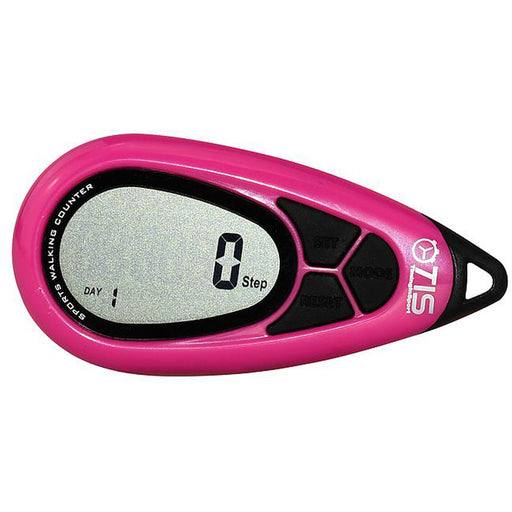 PRO 077 3D Pedometer - PINK Step Counter - Distance Calories Exercise Tracker