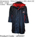LARGE Black/Red Water Resistant Fleece Lined Parka Robe Swimming Outdoor Sports