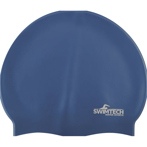 ONE SIZE Silicone Swim Cap - ROYAL BLUE - Comfort Fit Unisex Swimming Hair Hat