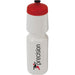 750ml Pull Top Sports Water Bottle - WHITE - Gym Training Bicycle Screw Lid