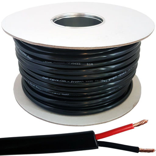 Outdoor Garden Speaker Wire Cable 1.5mm² Stranded CCA Flex Reel 100V