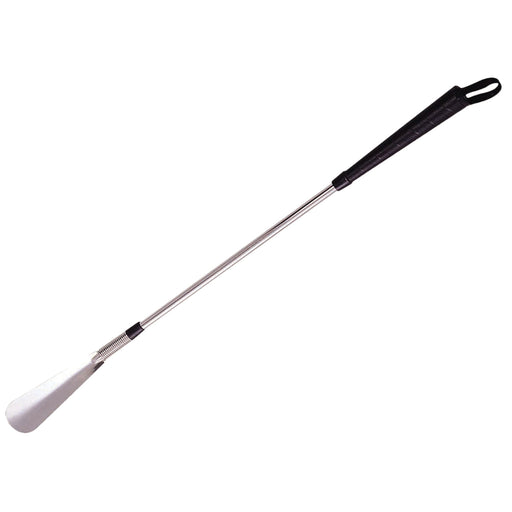 Long Metal Shoe Horn - 61cm Long Shoe Remover Tool - Easy Grip Handheld Aid Loops