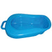 Blue Plastic Universal Bed Pan with Lid - Integrated Handle - 2.5 Litre Capacity Loops